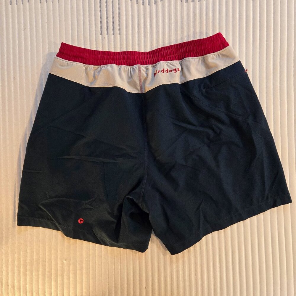 Birddogs  Gym Shorts Navy Blue w Red Liner – XL Classic Fit, Liner Built-In